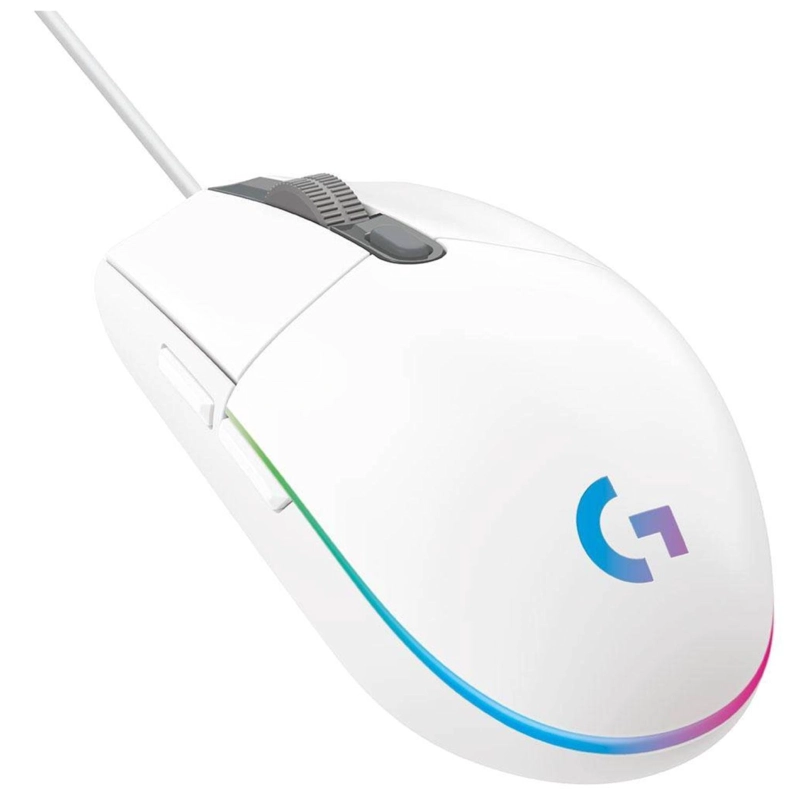 MOUSE GAMER USB 6 BOTONES 8000 DPI G203 RGB BLANCO LOGITECH - 2