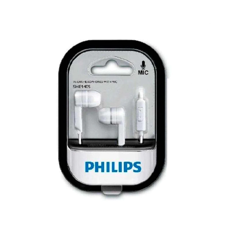 AUDÍFONOS PHILIPS MANOS LIBRES SHE1405W BLANCO CONECTOR JACK 3.5MM - 2
