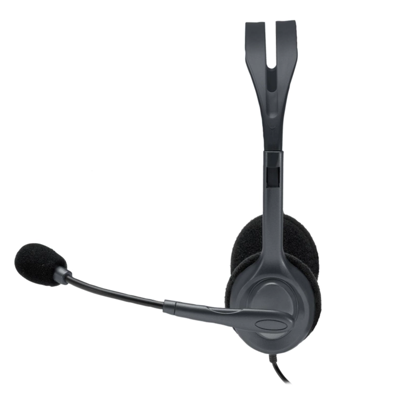 AUDÍFONOS LOGITECH HEADSET H111 GRIS MICRÓFONO CONECTOR JACK 3.5MM - 2