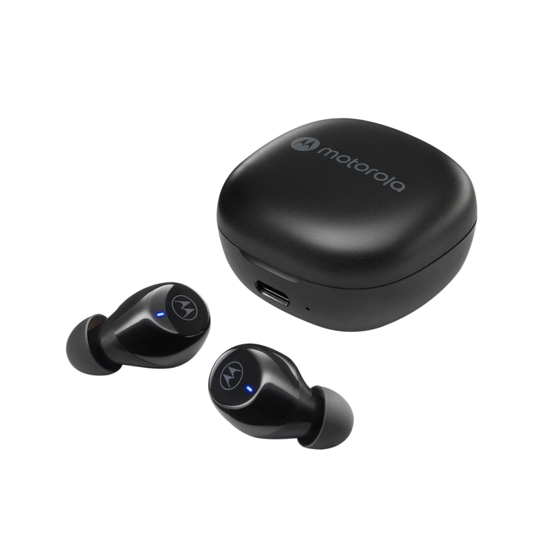 AUDÍFONOS MOTOROLA TRUE WIRELESS RECARGABLES MOTO BUDS 105 BLUETOOTH NEGRO - 1