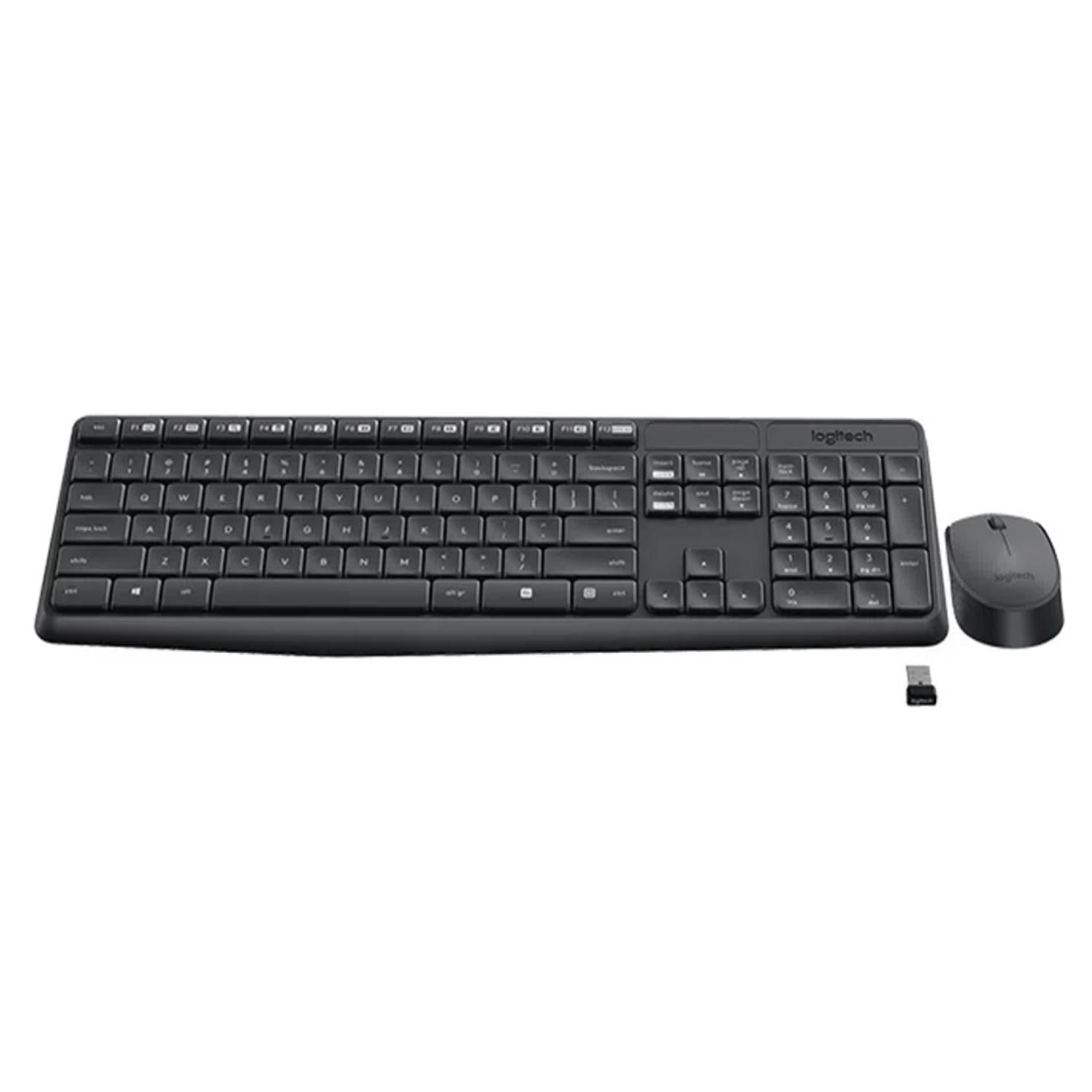 KIT TECLADO Y MOUSE INALAMBRICO USB NEGRO MK235 LOGITECH - 3
