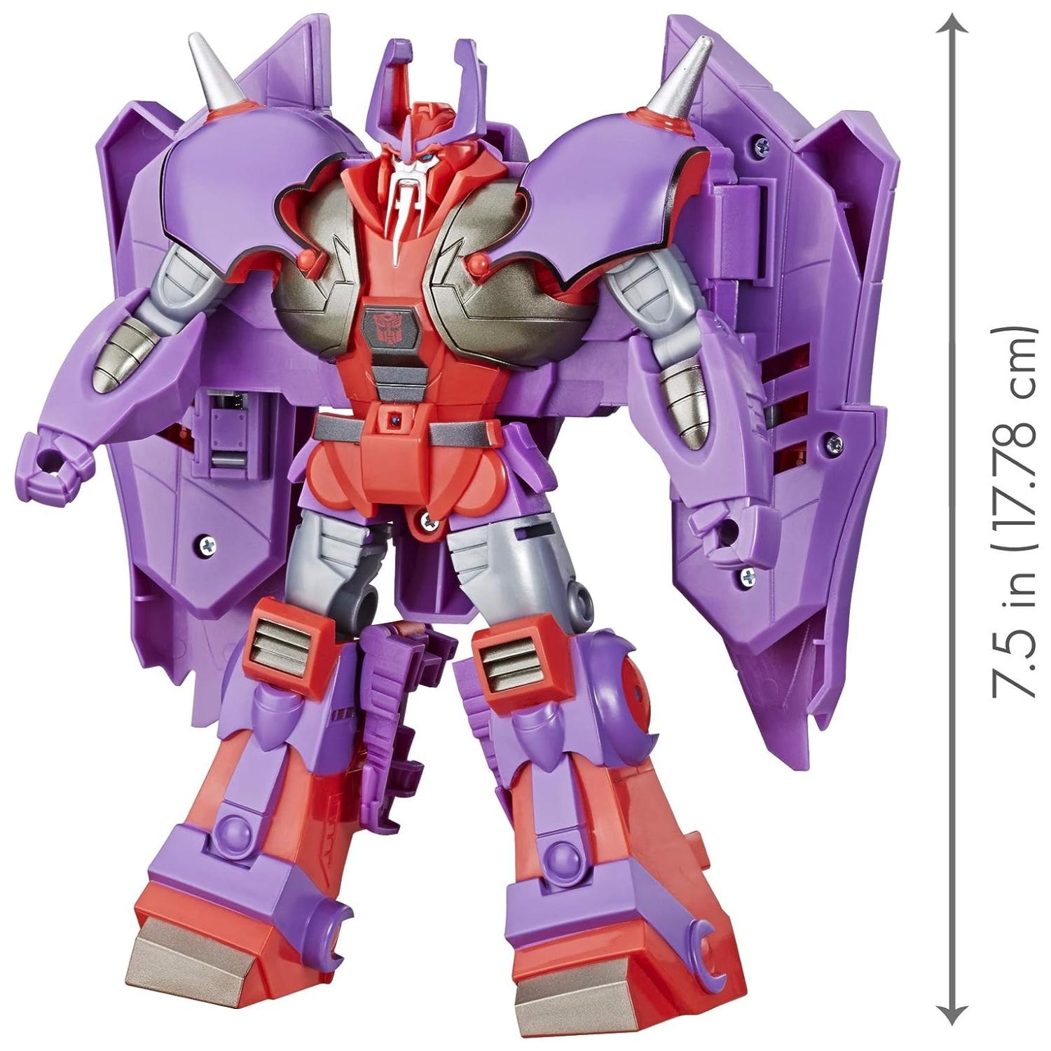FIGURA DE ACCION TOTALUPGRATE MORADO JUGUETE ALPHATRION CYBERVERSE TRANSFORMER - 3