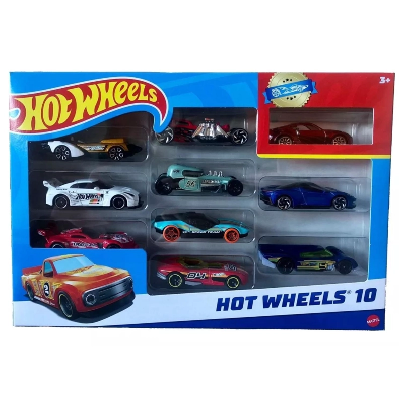 JUGUETE FIGURAS HOT WHEELS 10 PIEZAS COLECCIONABLES INFANTIL - 1