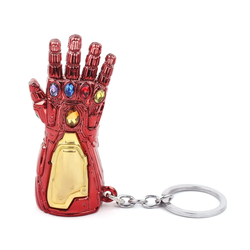 LLAVERO METALICO PREMIUM TOTALUPGRATE GUANTALETE IRON MAN 8 CM - 1