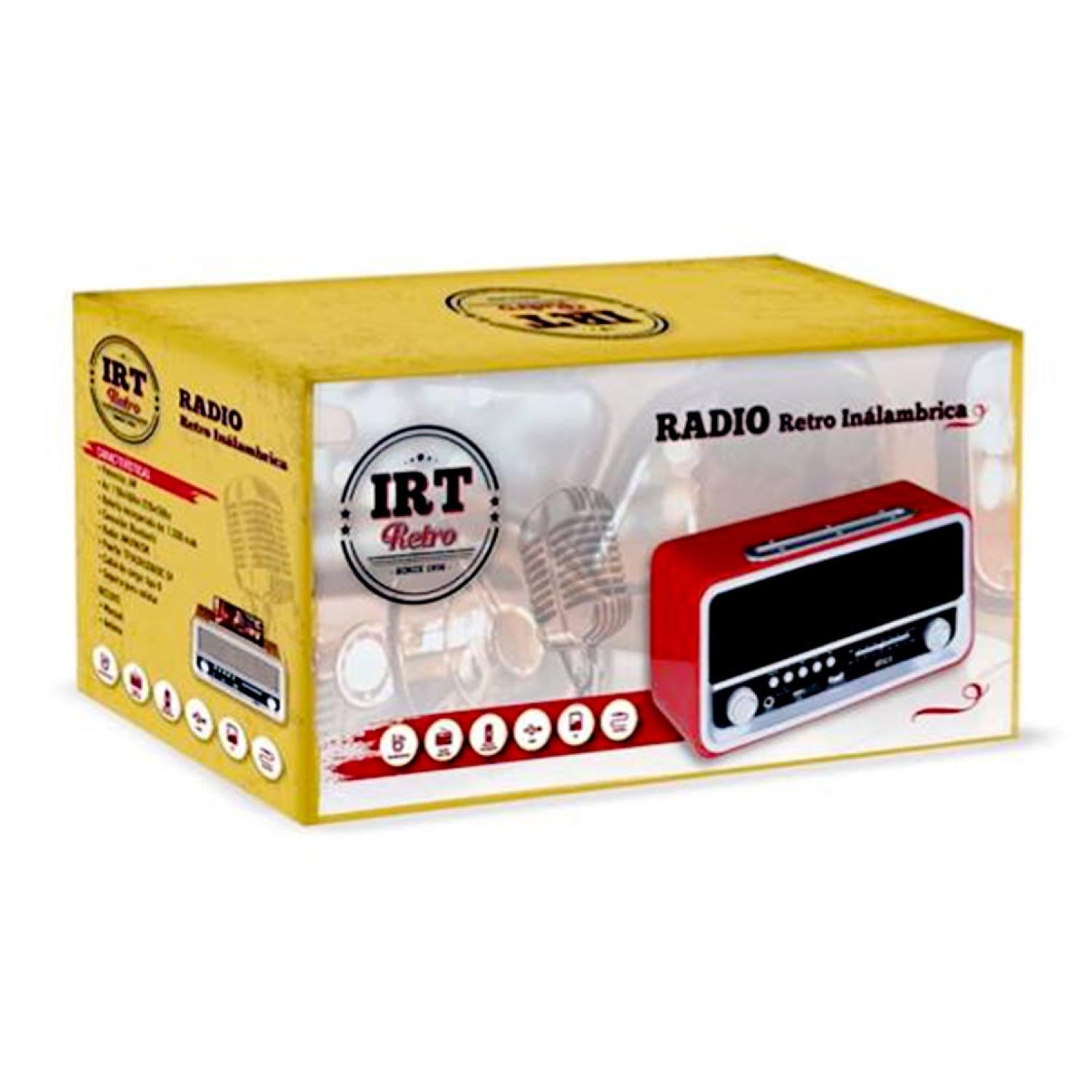 RADIO BLUETOOTH IRT PARLANTE AUX USB FM AM SW VINTAGE RETRO6 - 2