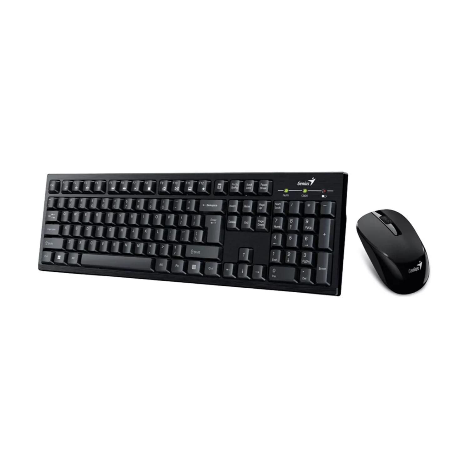 KIT TECLADO Y MOUSE INALAMBRICO USB NEGRO KM-8101 - 2