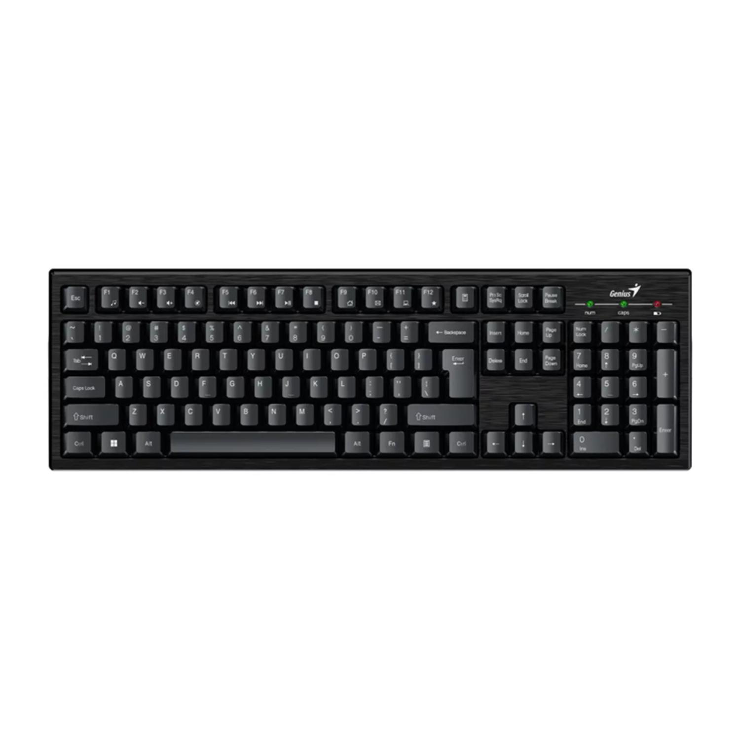 KIT TECLADO Y MOUSE INALAMBRICO USB NEGRO KM-8101 - 3