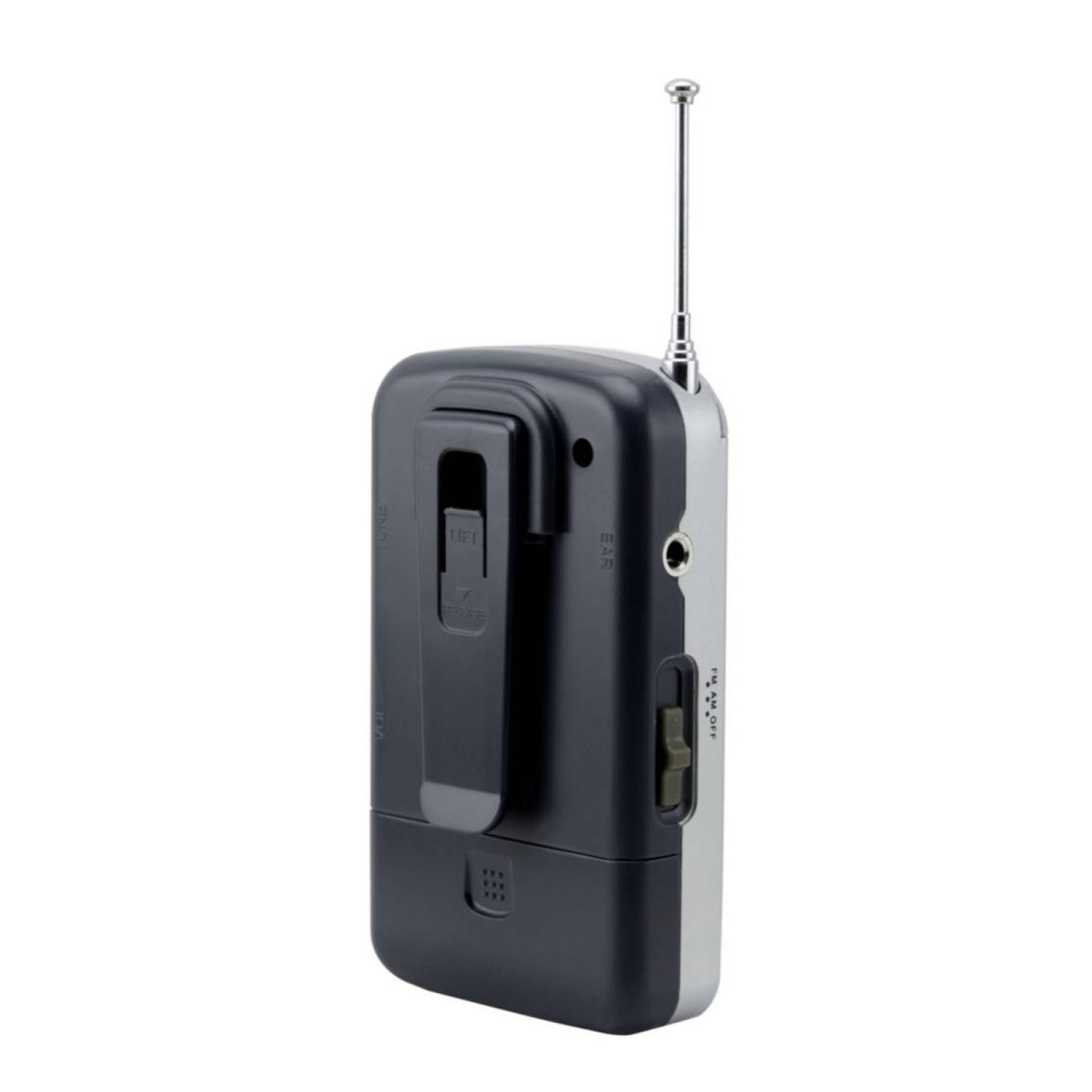 RADIO DE BOLSILLO RETRO AM FM GRIS IC-X15 - 3