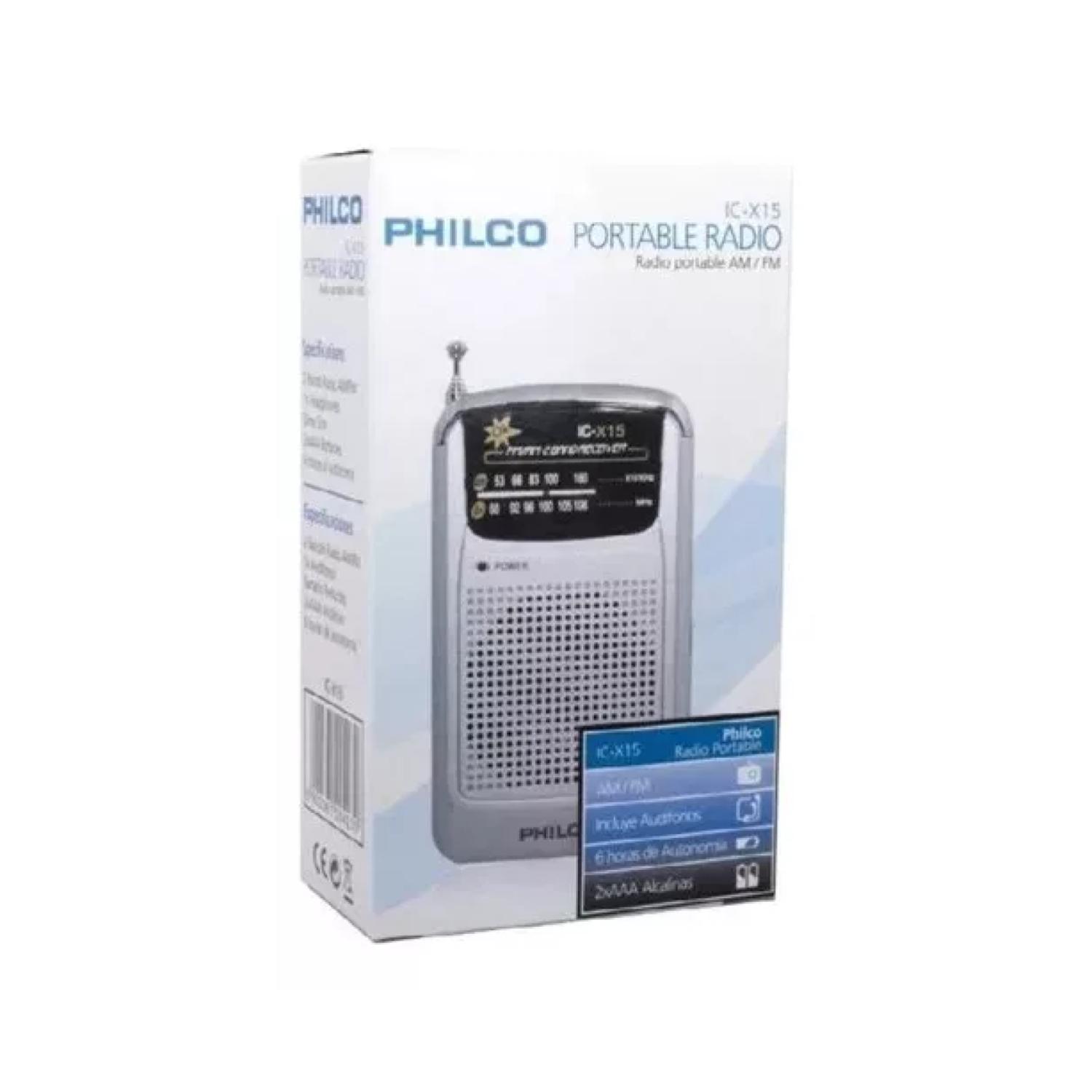 RADIO DE BOLSILLO RETRO AM FM GRIS IC-X15 - 4