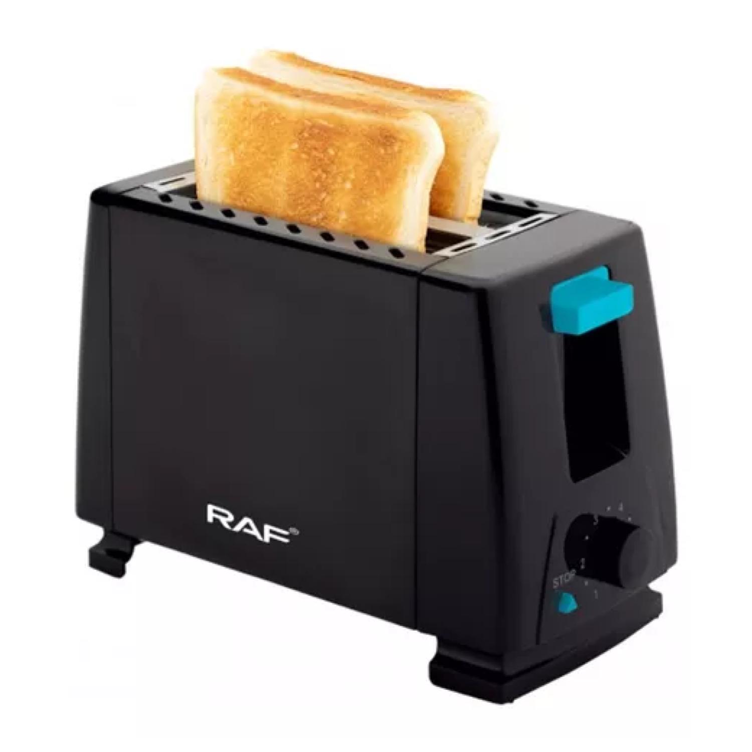 TOSTADORA ELECTRICA DE PAN 2 REBANADAS 650W NEGRO R263 - 1