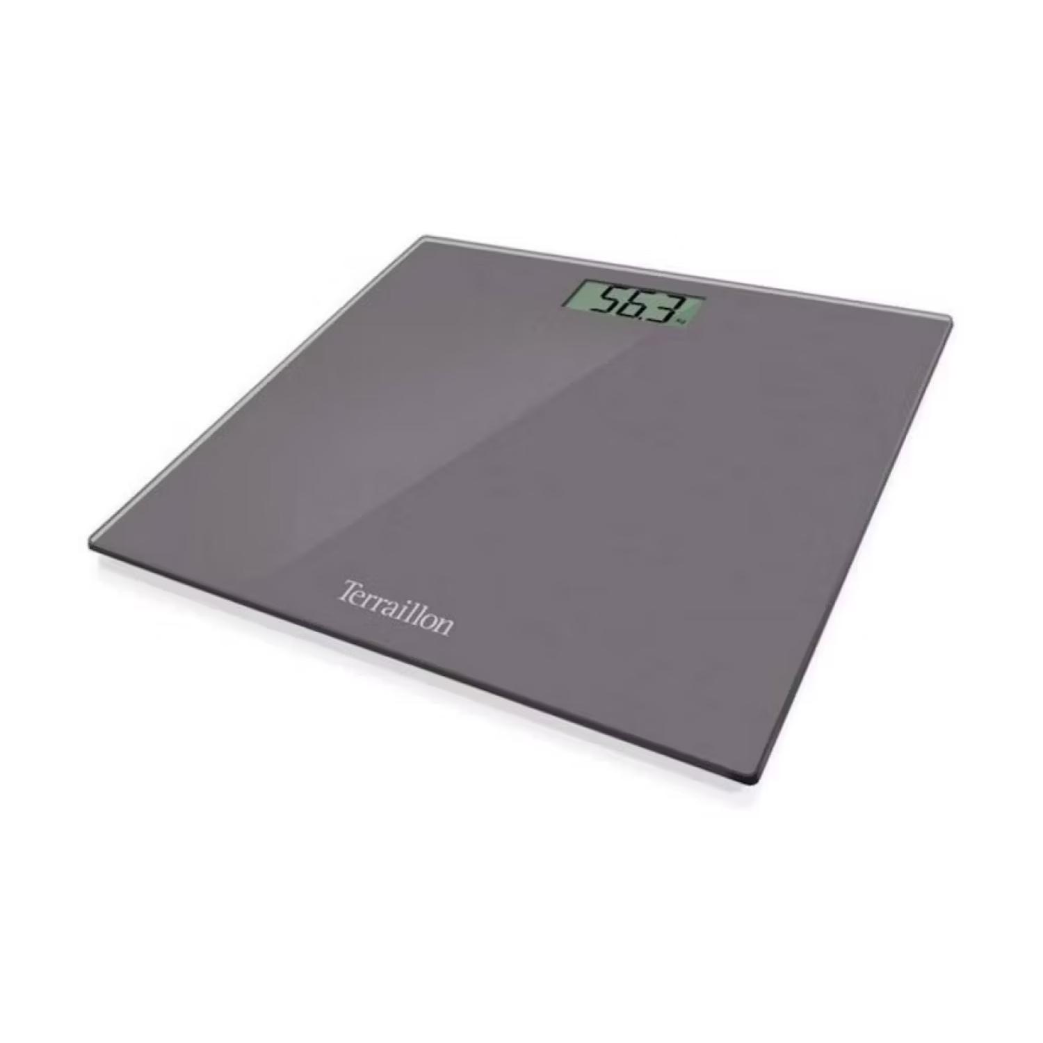 PESA BALANZA TERRAILLON PERSONAL BAÑO 160 KG VIDRIO LCD CHESTNUT - 1