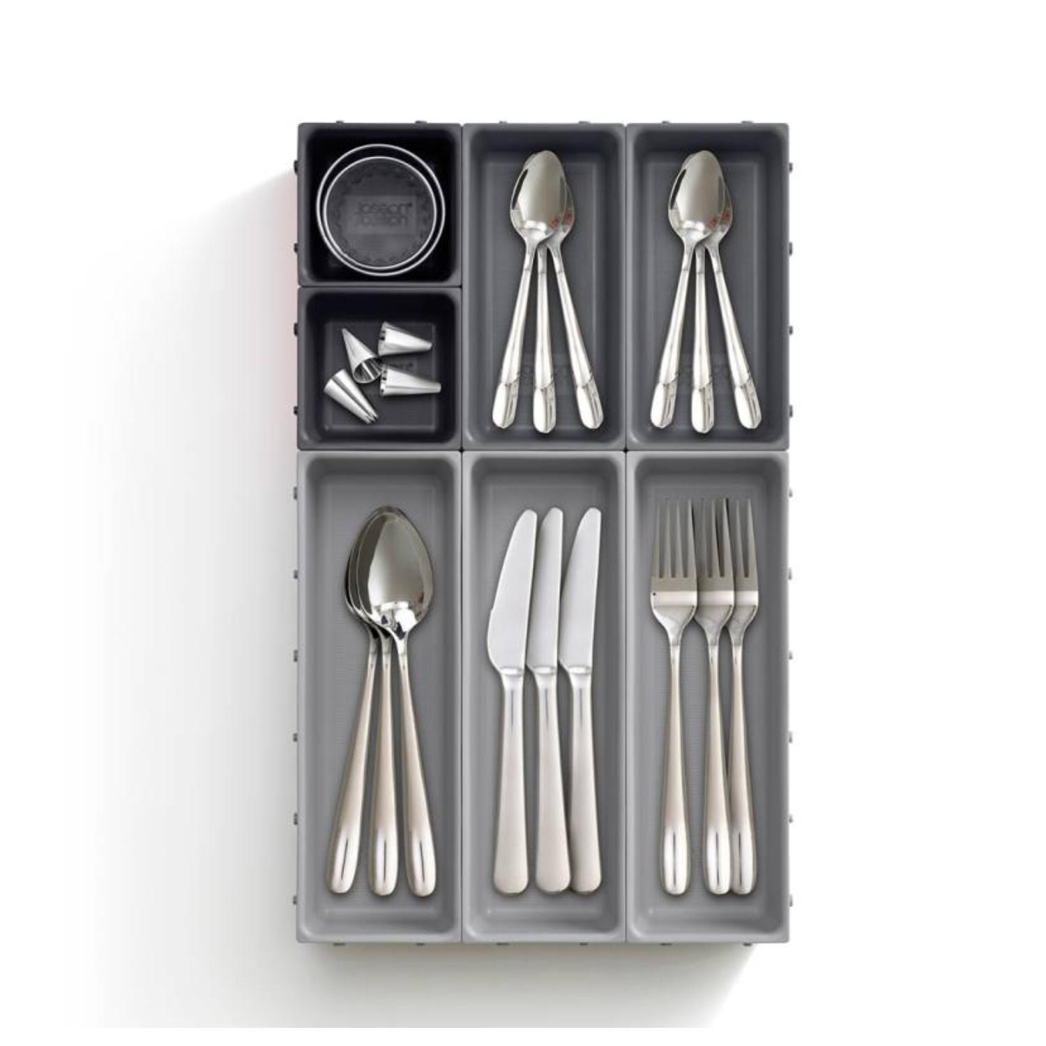 SET ORGANIZADOR TOTALUPGRATE CAJONES BLOX 7 PIEZAS GRIS - 1