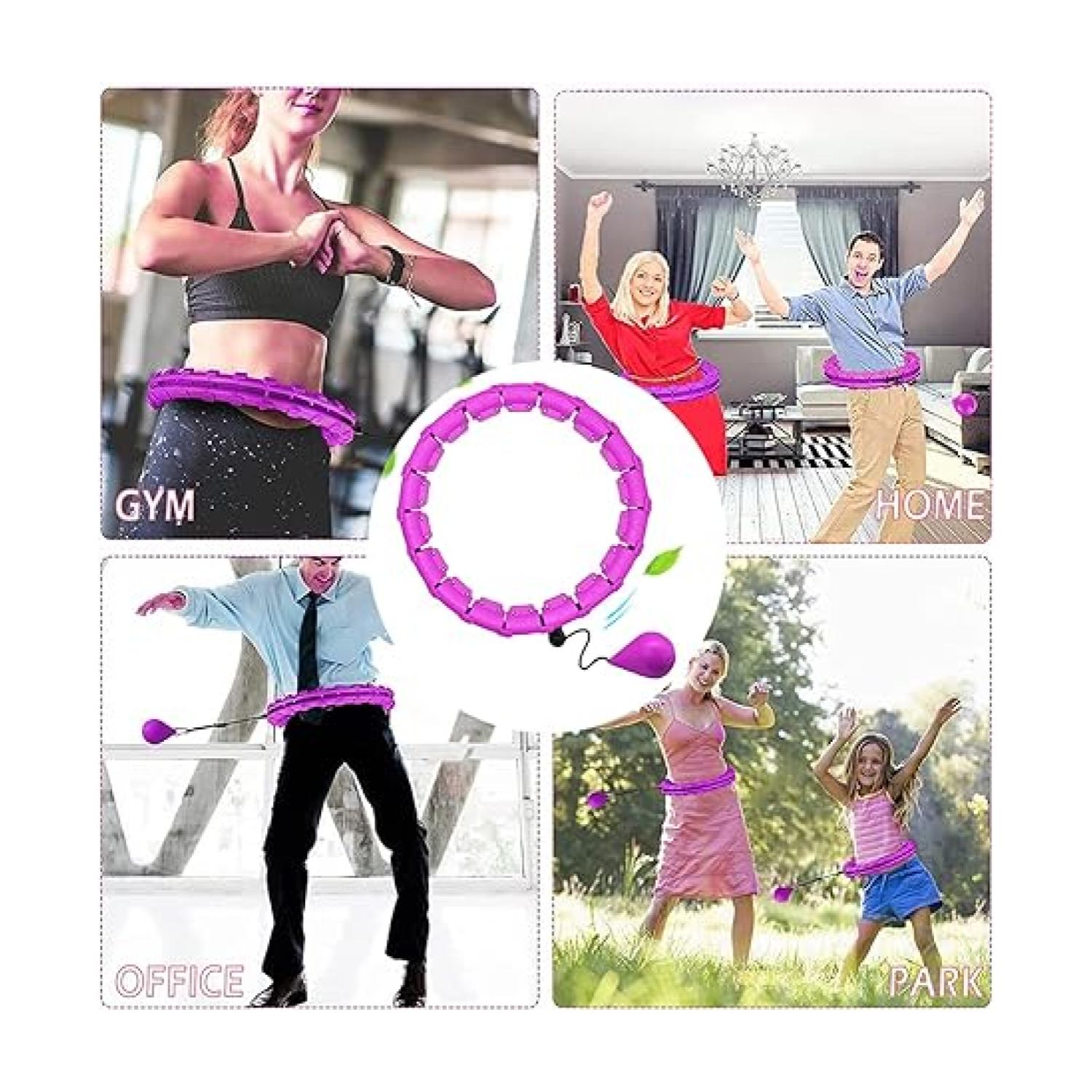 ARO TOTALUPGRATE HULA HOOP CON PESO AJUSTABLE FITNESS ABDOMINAL - 4