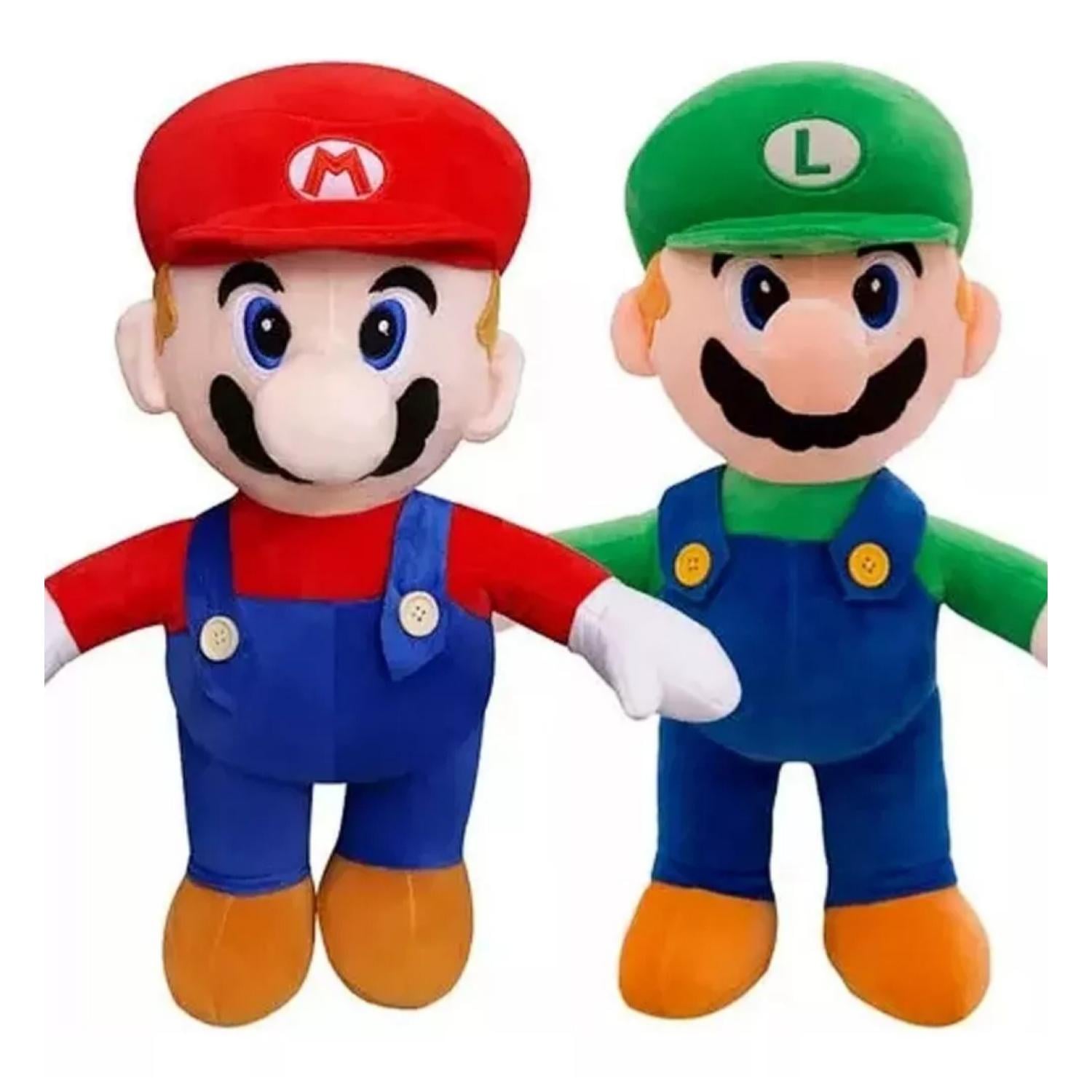 JUGUETE PACK 2 PELUCHES MARIO Y LUIGGI 40CM INFANTIL - 1
