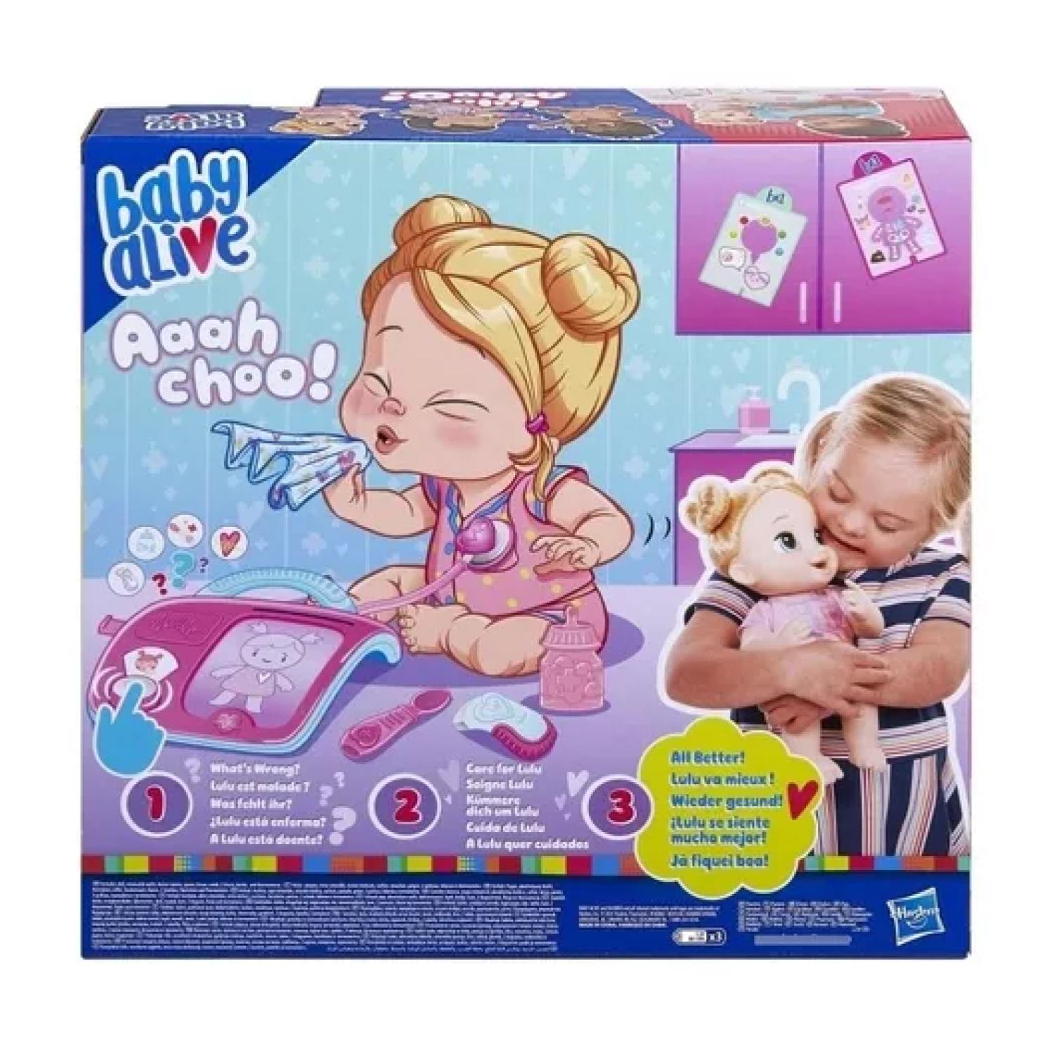 JUGUETE TOTALUPGRATE MUÑECA LULU ACHOO RUBIA BABY ALIVE INFANTIL - 3