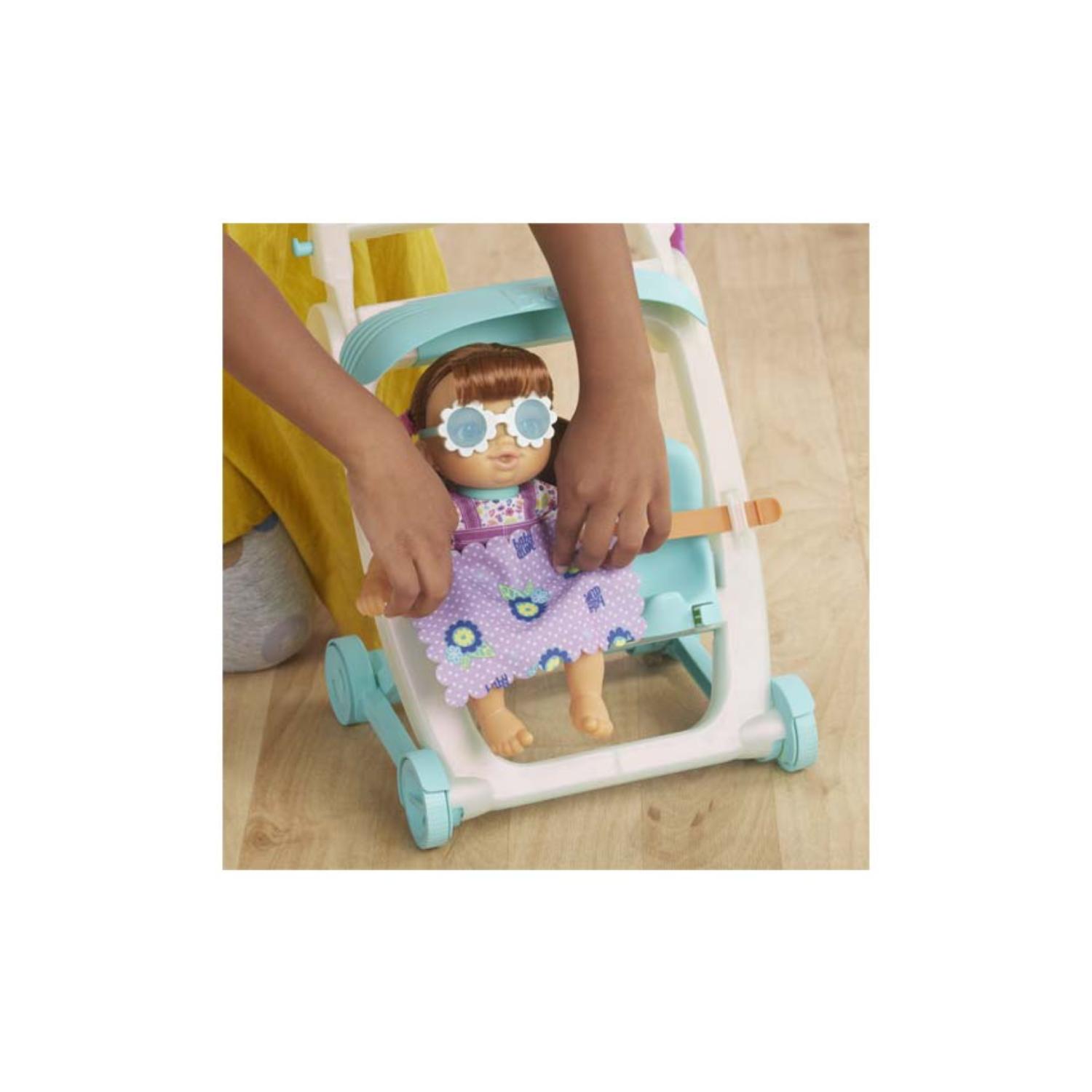 JUGUETE TOTALUPGRATE MUÑECA LUCY CASTAÑA BABY ALIVE CON COCHE Y ACCESORIOS - 3
