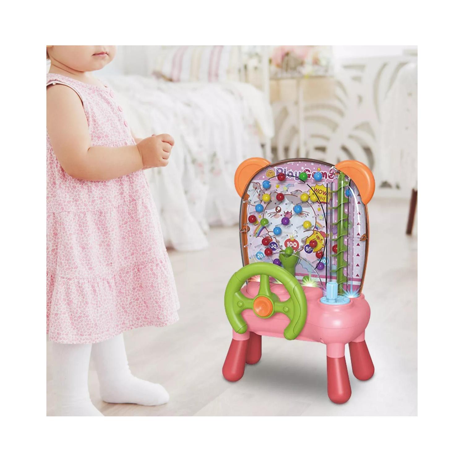 JUEGO DIDÁCTICO TOTALUPGRATE MAQUINA ATRAPA PELOTA INFANTIL ROSADO 31X21X13 CM - 4