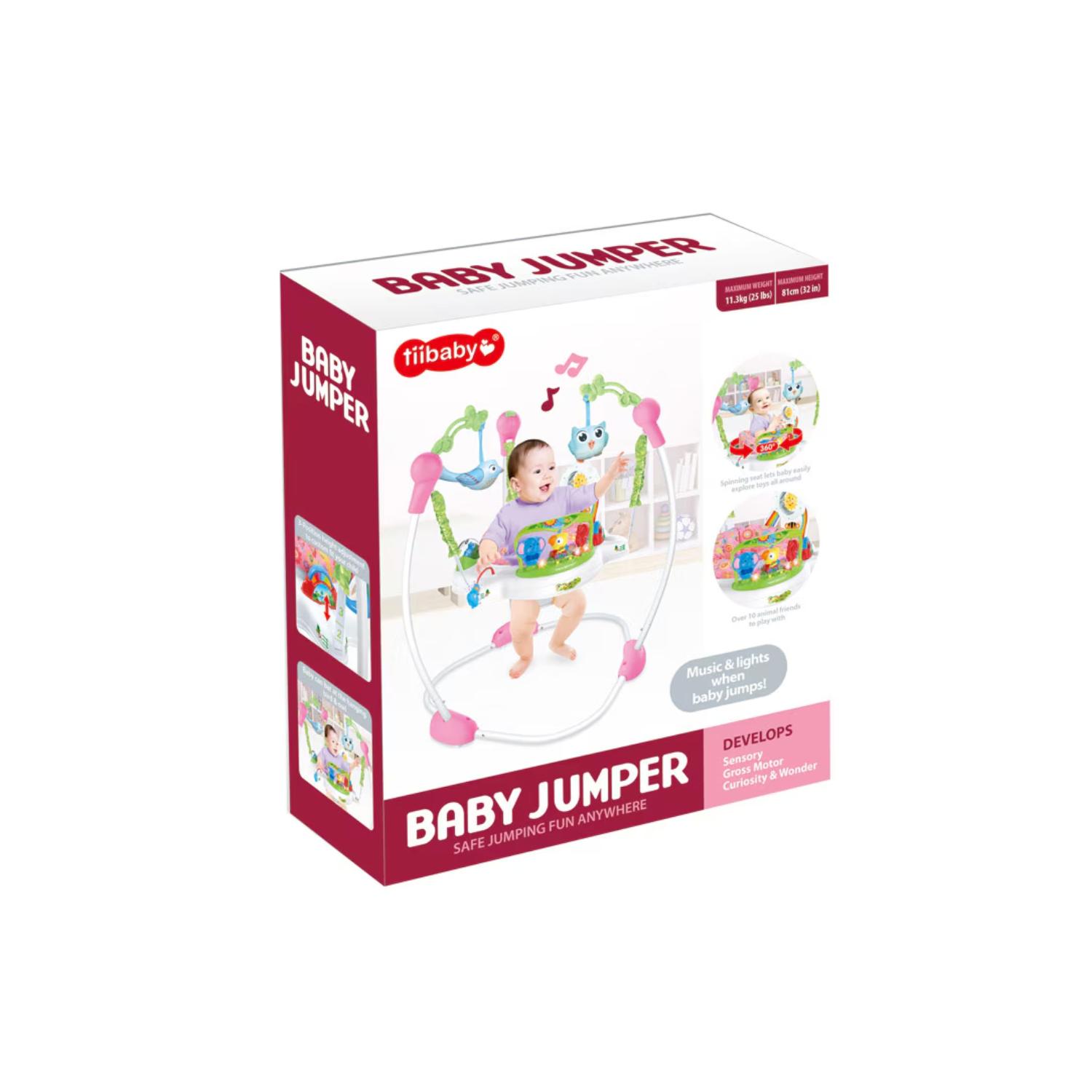 ARNÉS SALTARÍN TOTALUPGRATE JUGUETE ELASTICO BEBÉ CON ACCESORIOS ROSA - 2