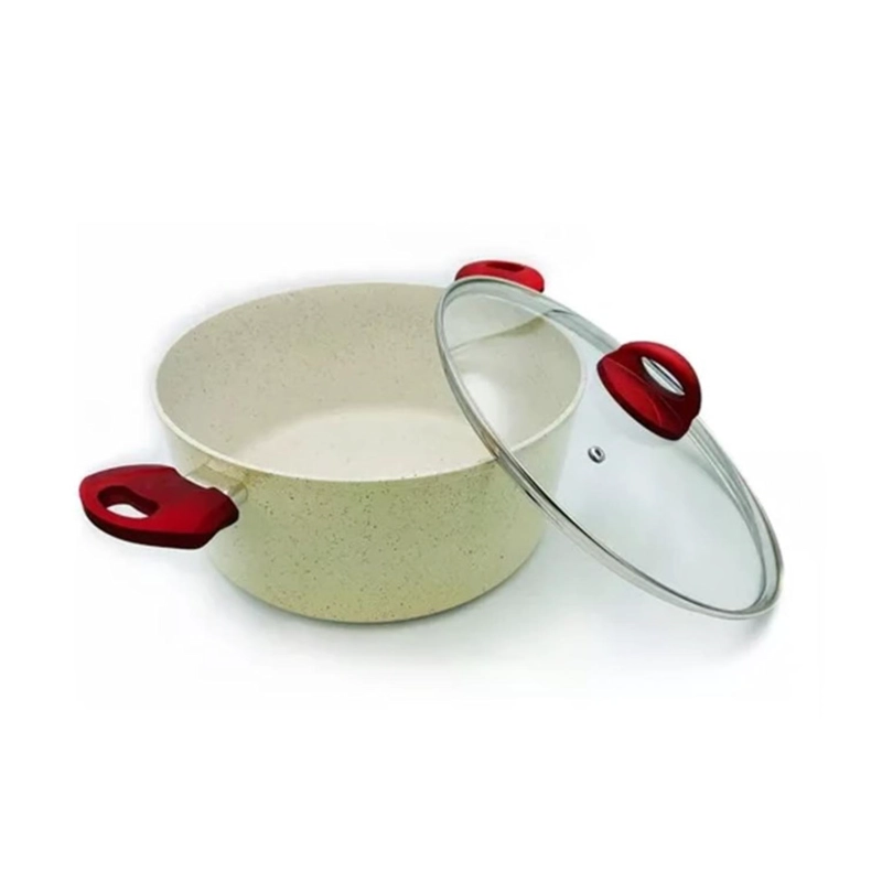 OLLA CACEROLA MARMOLEADA 20CM 3100ML ANTIADHERENTE ARTE ANDINO - 2