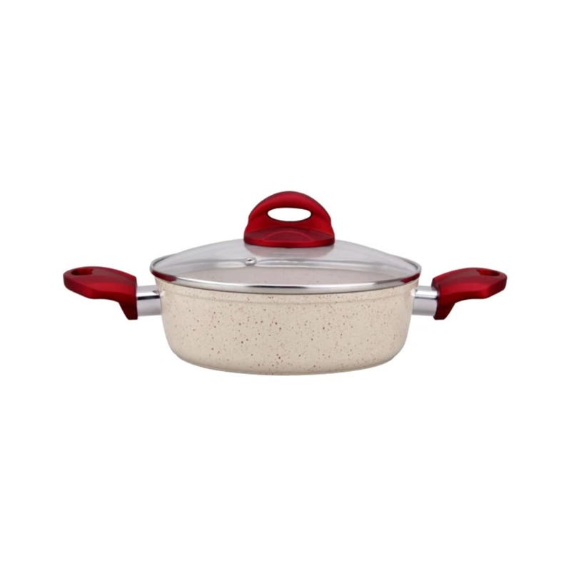OLLA ARROCERA MARMOLEADA 26CM 4800ML ANTIADHERENTE ARTE ANDINO - 1