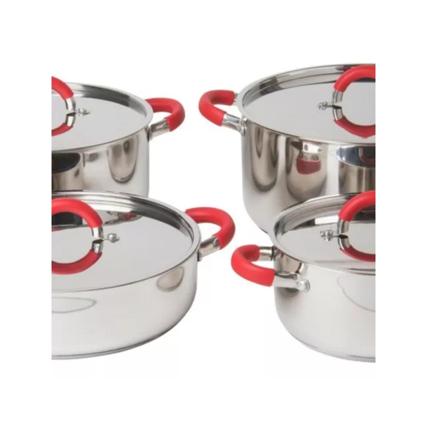 SET DE OLLAS BATERIA DE COCINA 8 PIEZAS INOXIDABLES ARTE ANDINO - 3