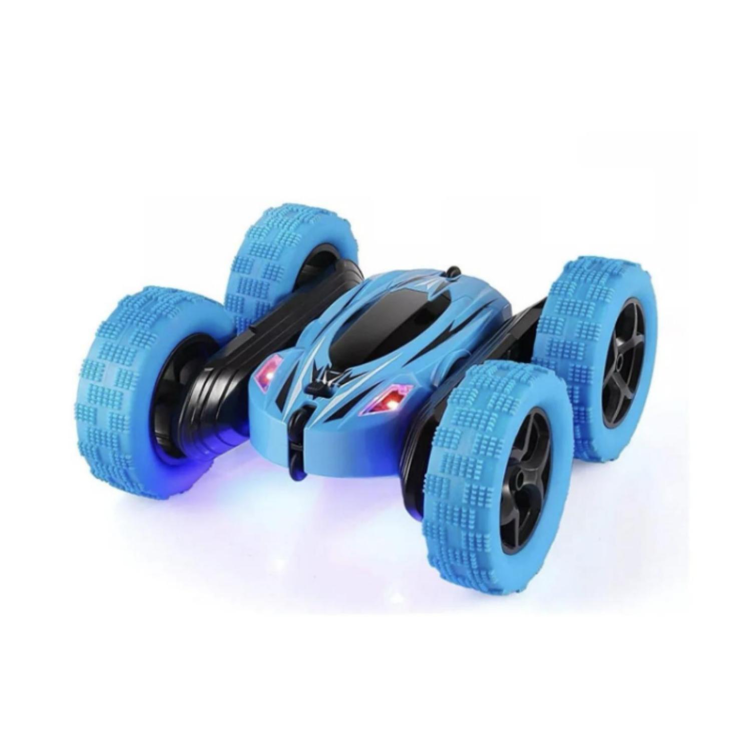 JUGUETE AUTO ACROBATICO A CONTROL REMOTO AZUL INFANTIL - 1