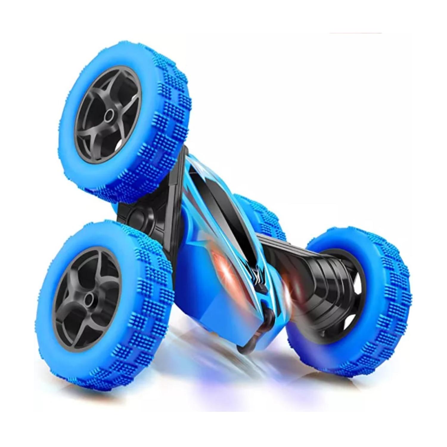 JUGUETE AUTO ACROBATICO A CONTROL REMOTO AZUL INFANTIL - 2