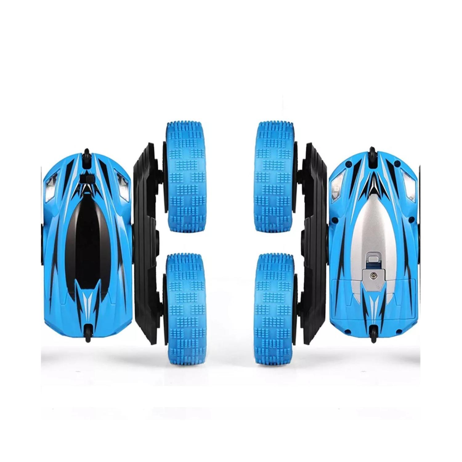 JUGUETE AUTO ACROBATICO A CONTROL REMOTO AZUL INFANTIL - 4