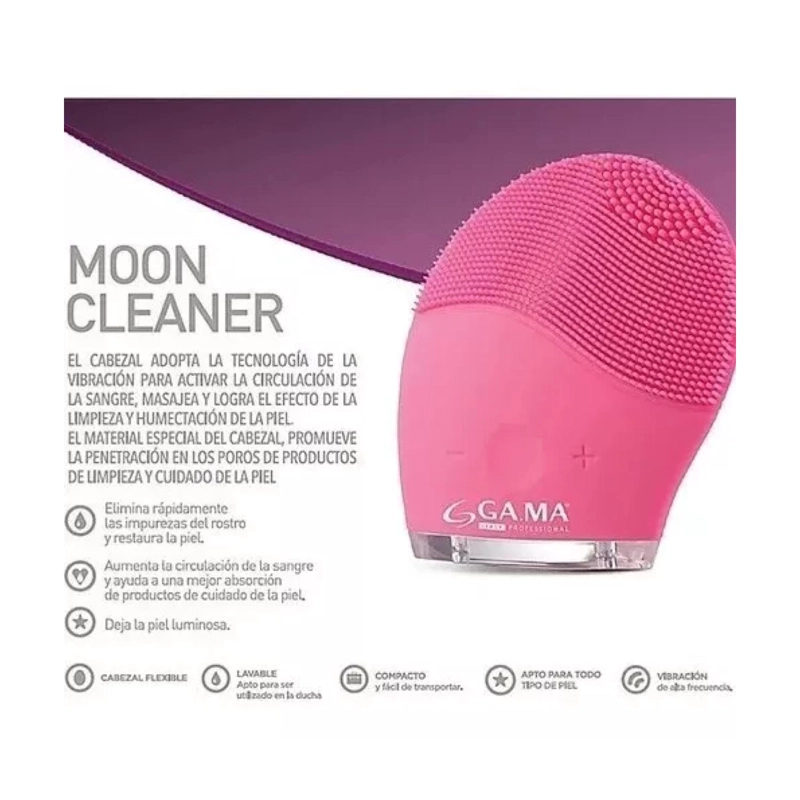 MASAJEADOR GAMA LIMPIADOR FACIAL RECARGABLE USB CLEANING MOON - 4