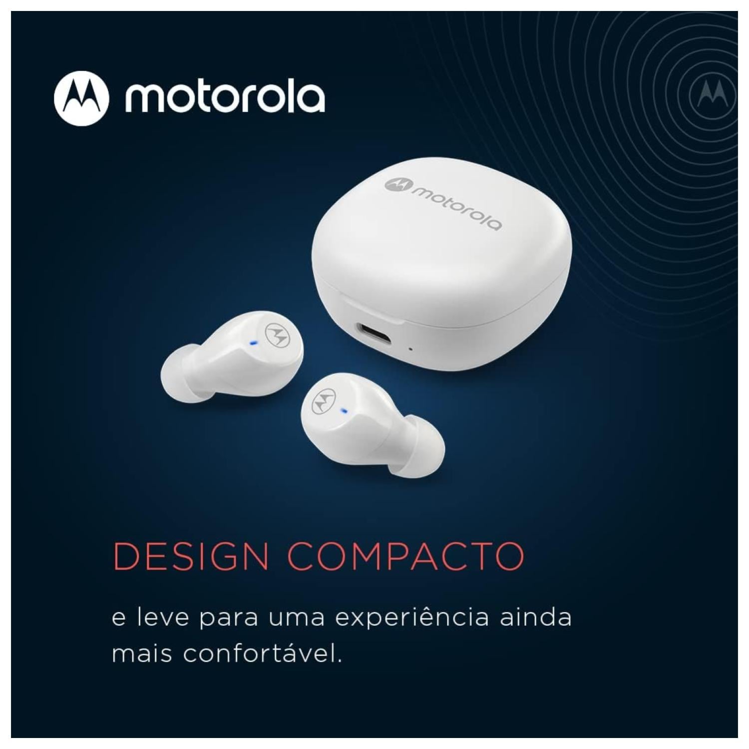 AUDIFONOS BLUETOOTH TW IPX5 RECARGABLES MOTO BUDS 105 BLANCO - 3