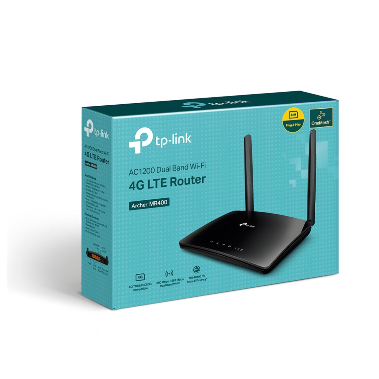 ROUTER TOTAL CLICK WIFI 4G LTE DOBLE BANDA AC1200 MR400 - 5