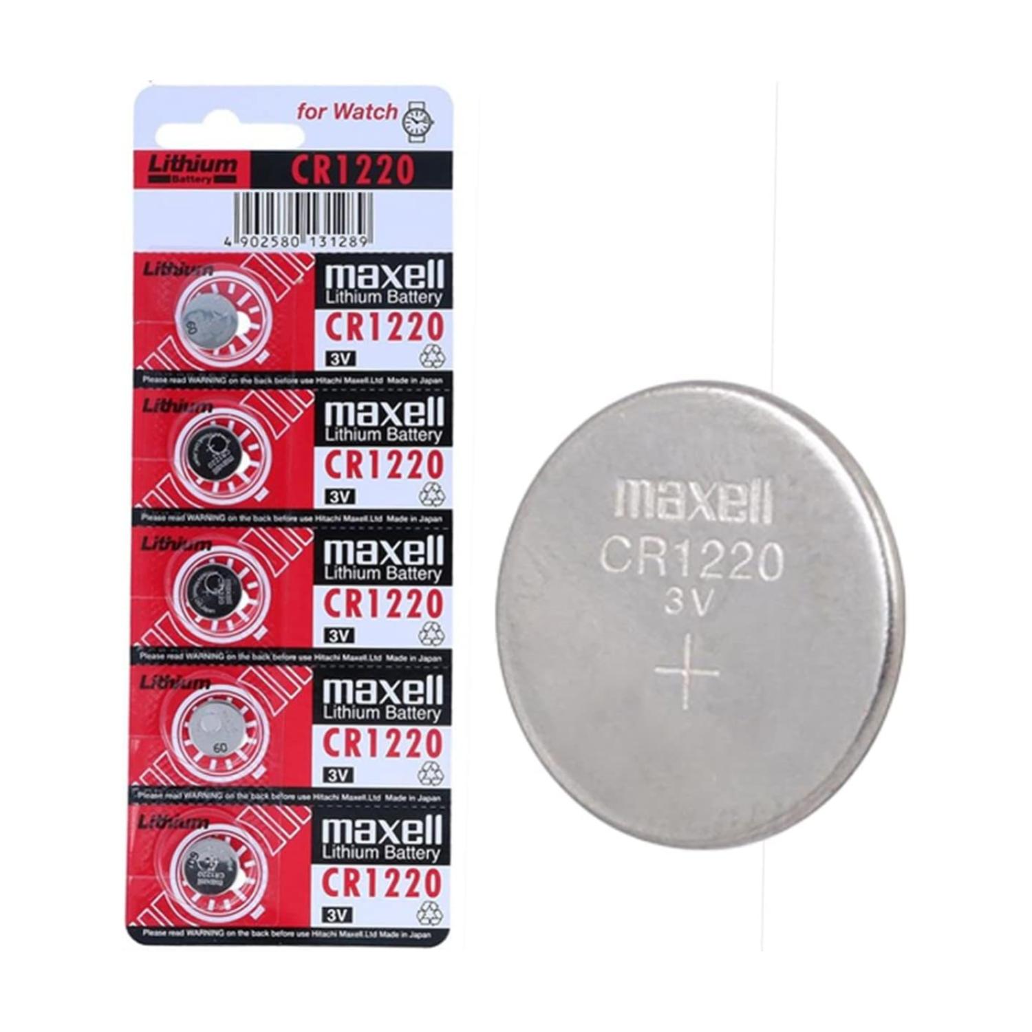 PILAS MAXELL PACK 5 CR1220 RELOJ X12205 - 2