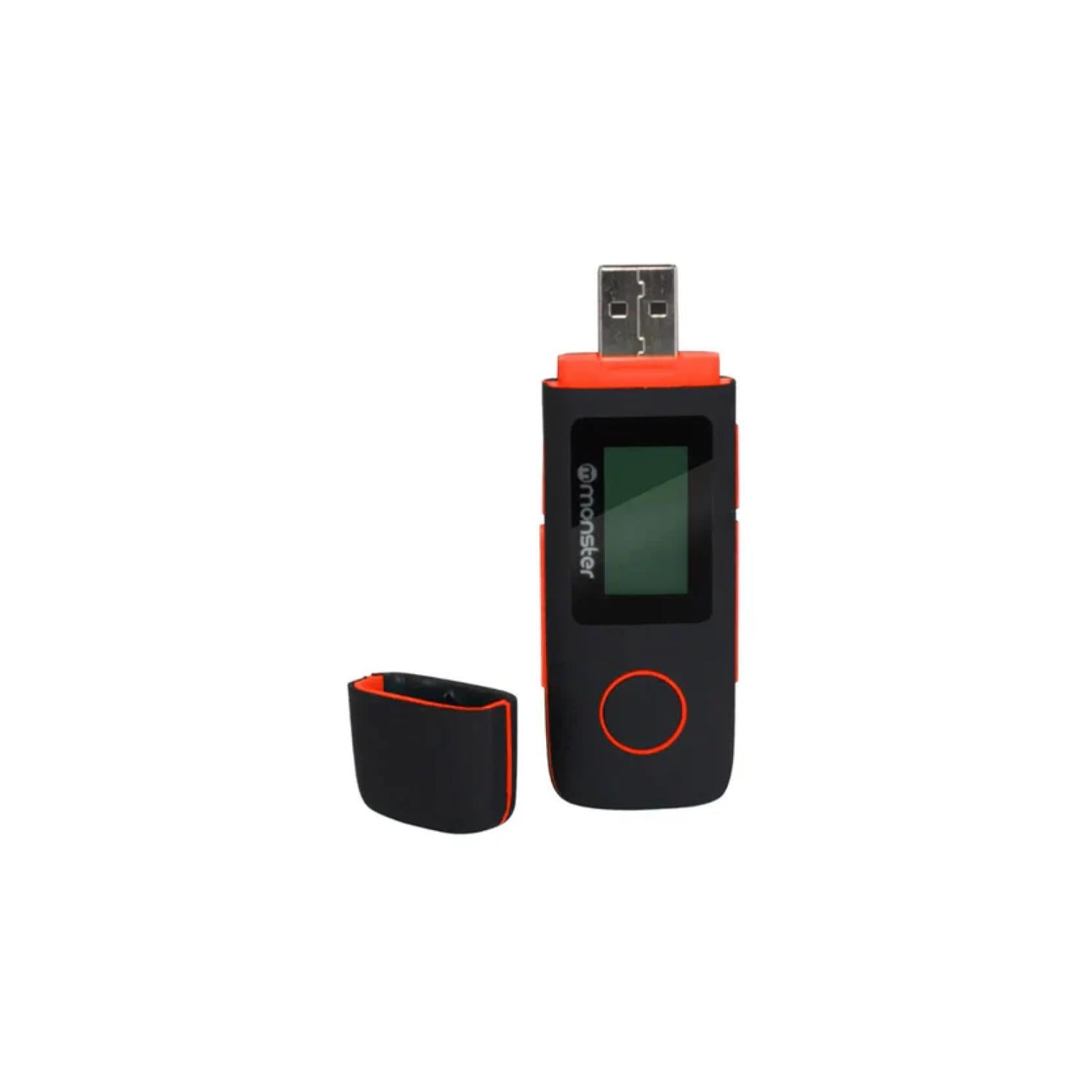 REPRODUCTOR MP3 16GB RADIO FM GRABADOR DE VOZ ROJO MONSTER - 1