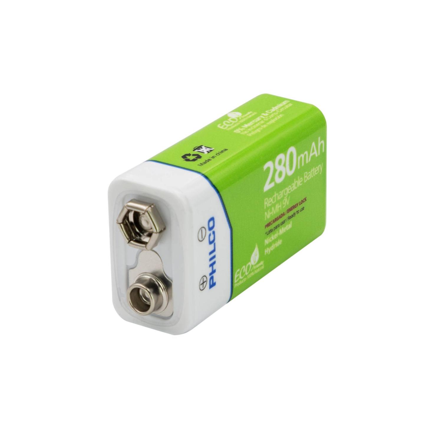 BATERÍA PHILCO PILA RECARGABLE 9V 280MAH X92800 - 1