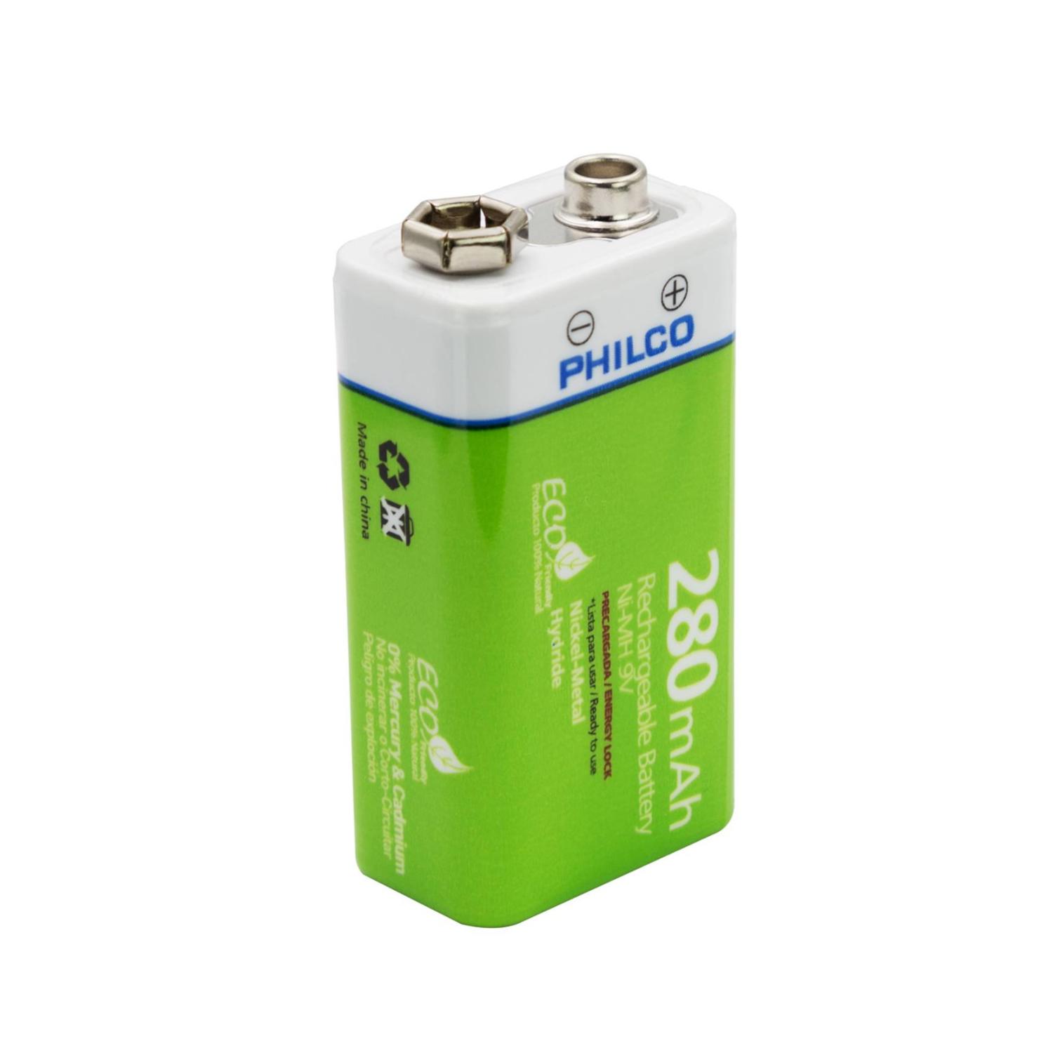 BATERÍA PHILCO PILA RECARGABLE 9V 280MAH X92800 - 2