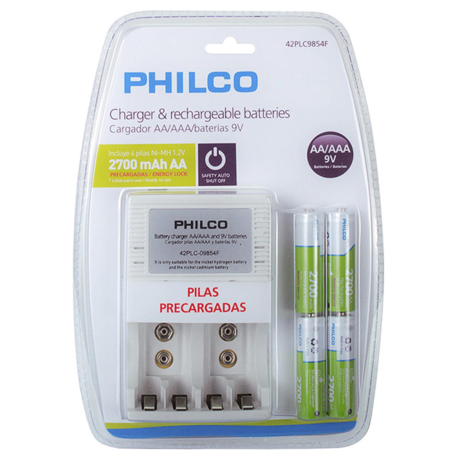 CARGADOR DE PILAS RECARGABLES AA - AAA C 4 PILAS C9854J - 2