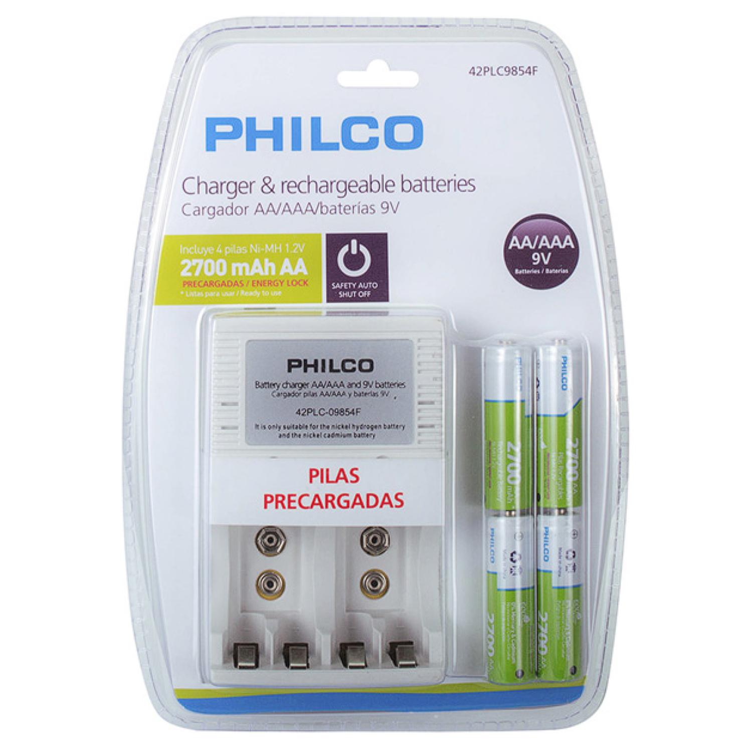 CARGADOR DE PILAS RECARGABLES AA-AAA C 4 PILAS C9854G - 2