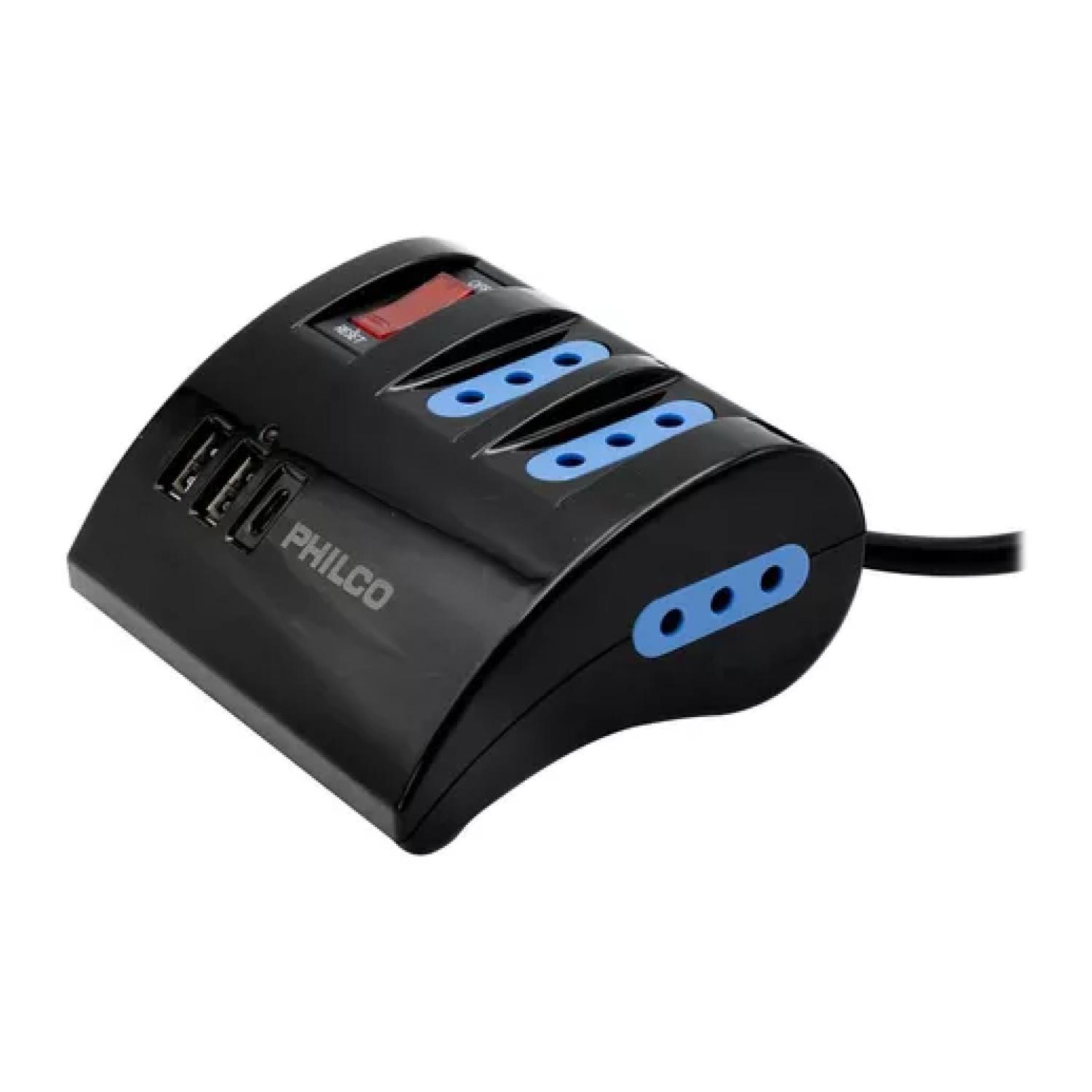 ALARGADOR EXTENSION PHILCO DE ESCRITORIO USB C NEGRO - 1