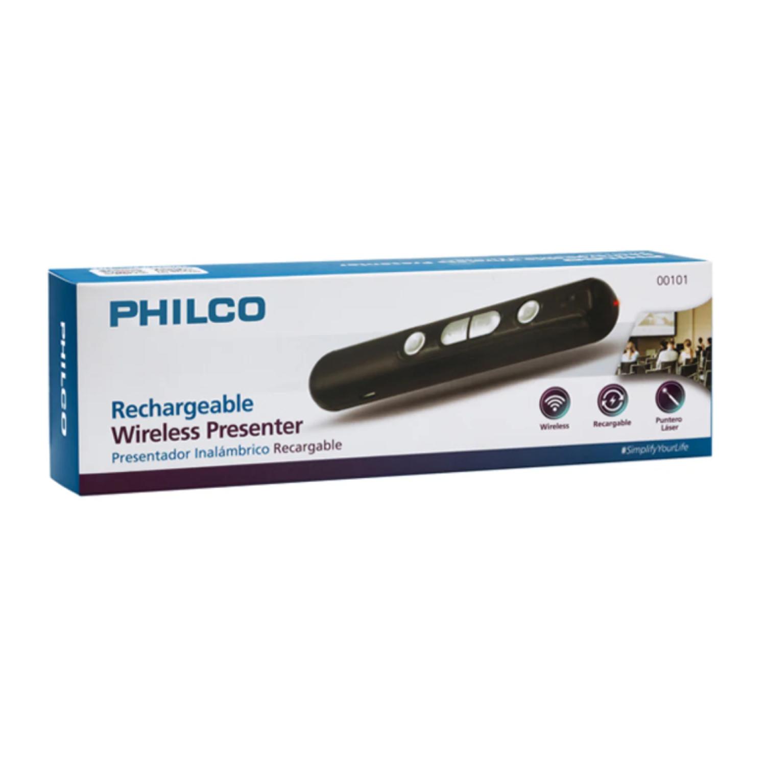 PUNTERO PHILCO LÁSER PRESENTADOR INALÁMBRICO USB RECARGABLE NEGRO - 3