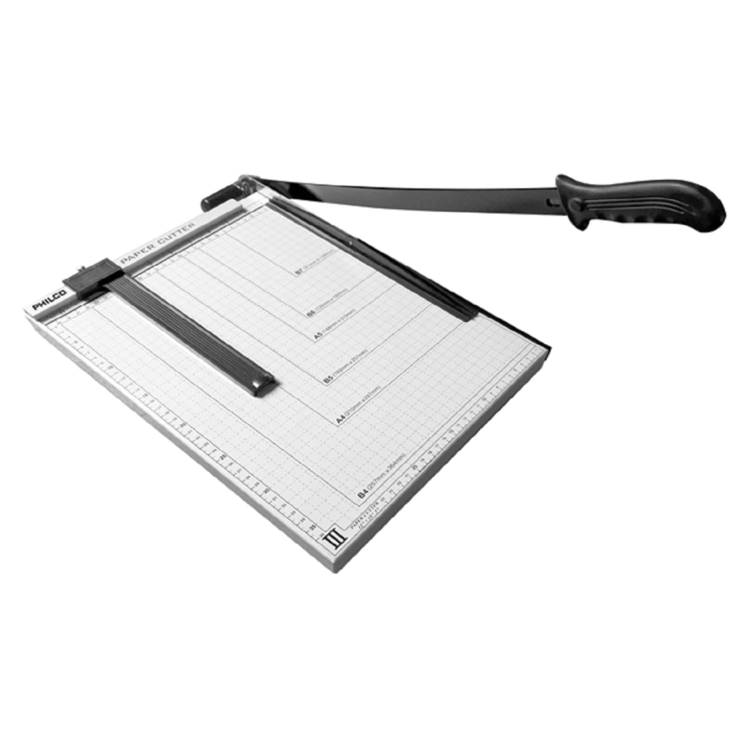 GUILLOTINA METALICA PARA PAPEL B4 A4 B5 A5 B6 B7 AJUSTABLE PHILCO - 1