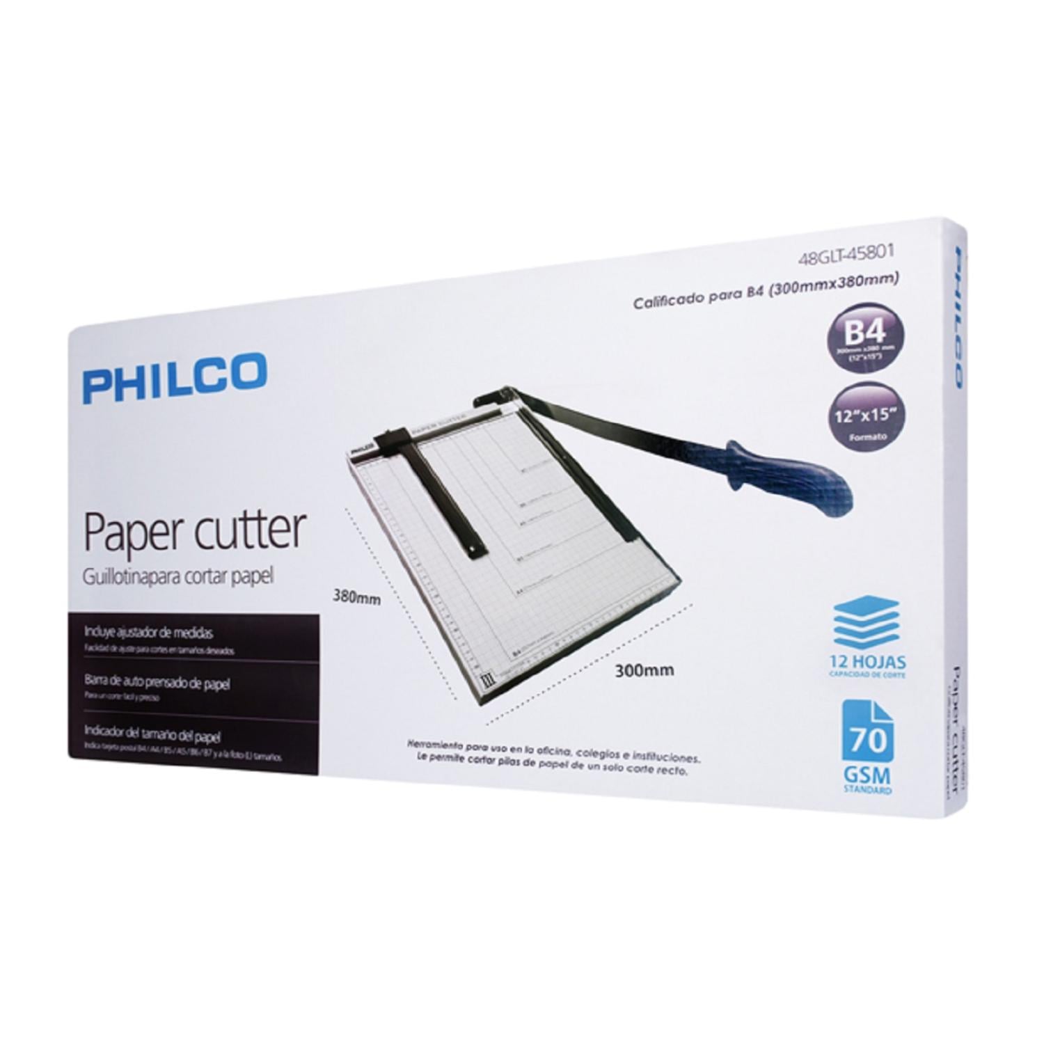 GUILLOTINA METALICA PARA PAPEL B4 A4 B5 A5 B6 B7 AJUSTABLE PHILCO - 2