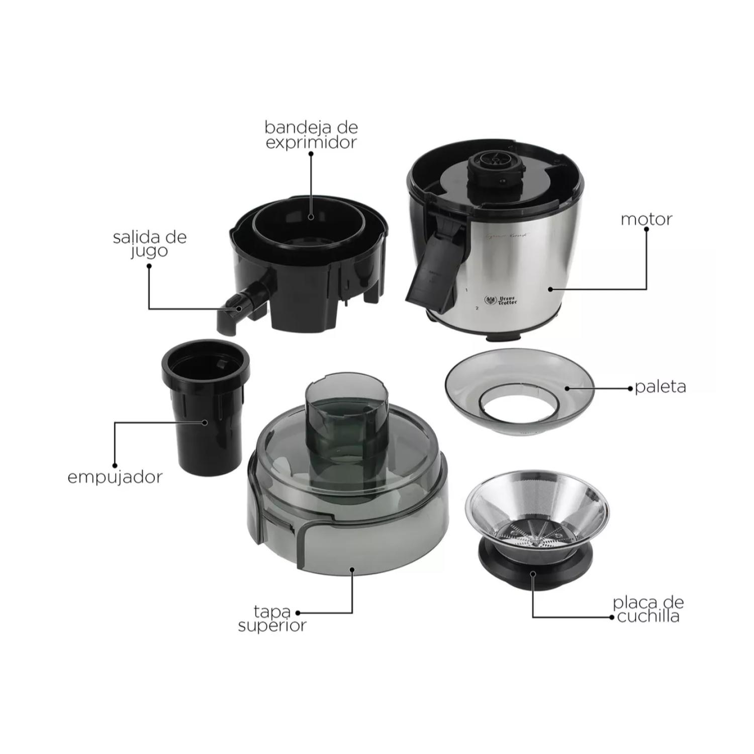 EXTRACTOR DE JUGOS 700W NUTRISMART GRIS URSUS TROTTER - 4