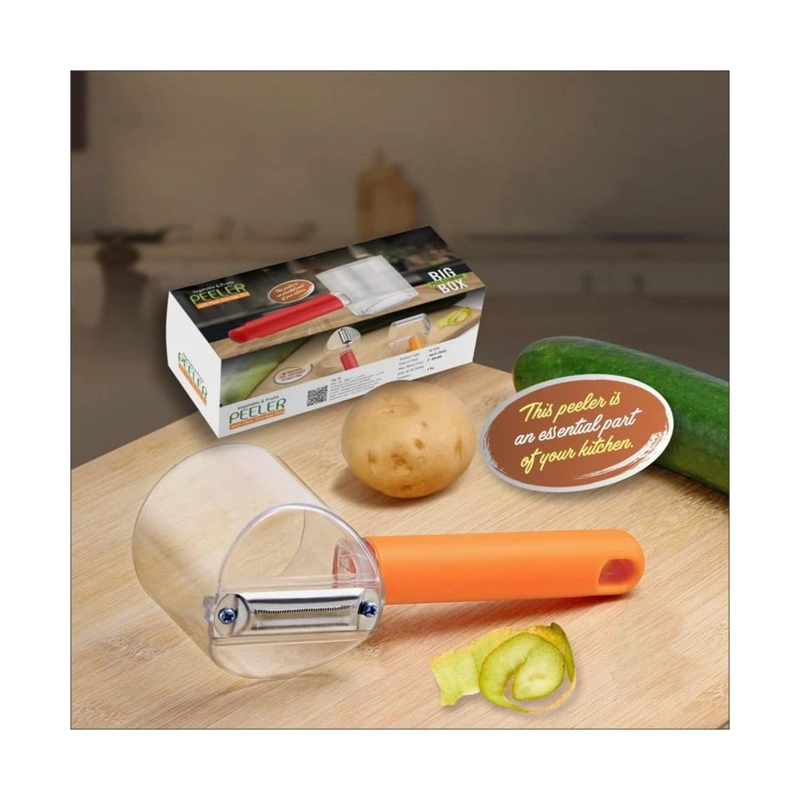 PELADOR MANUAL DE VERDURAS Y FRUTAS CON DEPOSITO - 3