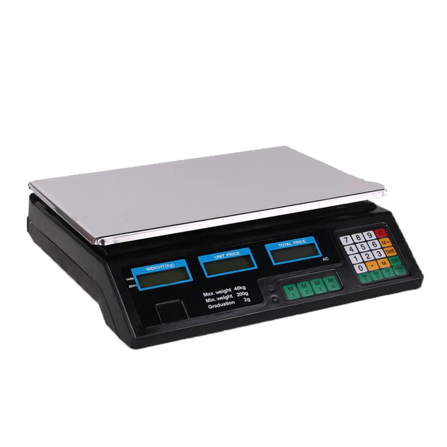 PESA BALANZA DIGITAL ELECTRONICA 40KG BASCULA DE PRECIOS - 1