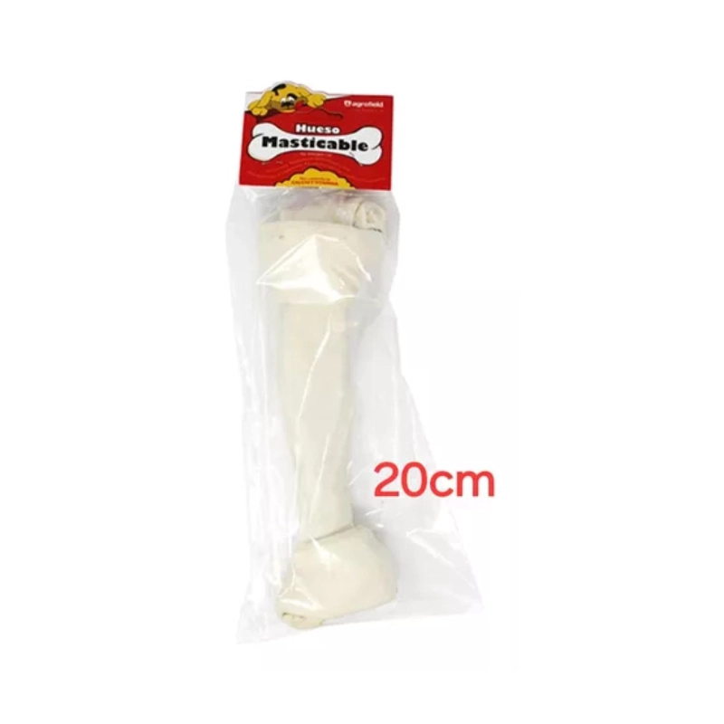 JUGUETE INTERACTIVO HUESO DE GOMA 20CM PARA PERROS MASCOTAS - 3