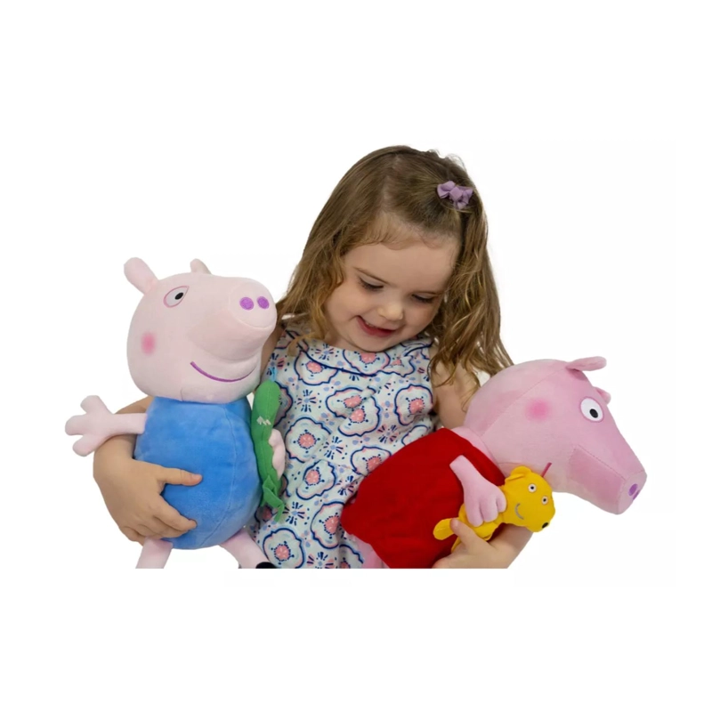 PELUCHE TOTALUPGRATE JUGUETE PEPPA PIG 30 CM CON MASCOTA GEORGE INFANTIL - 4