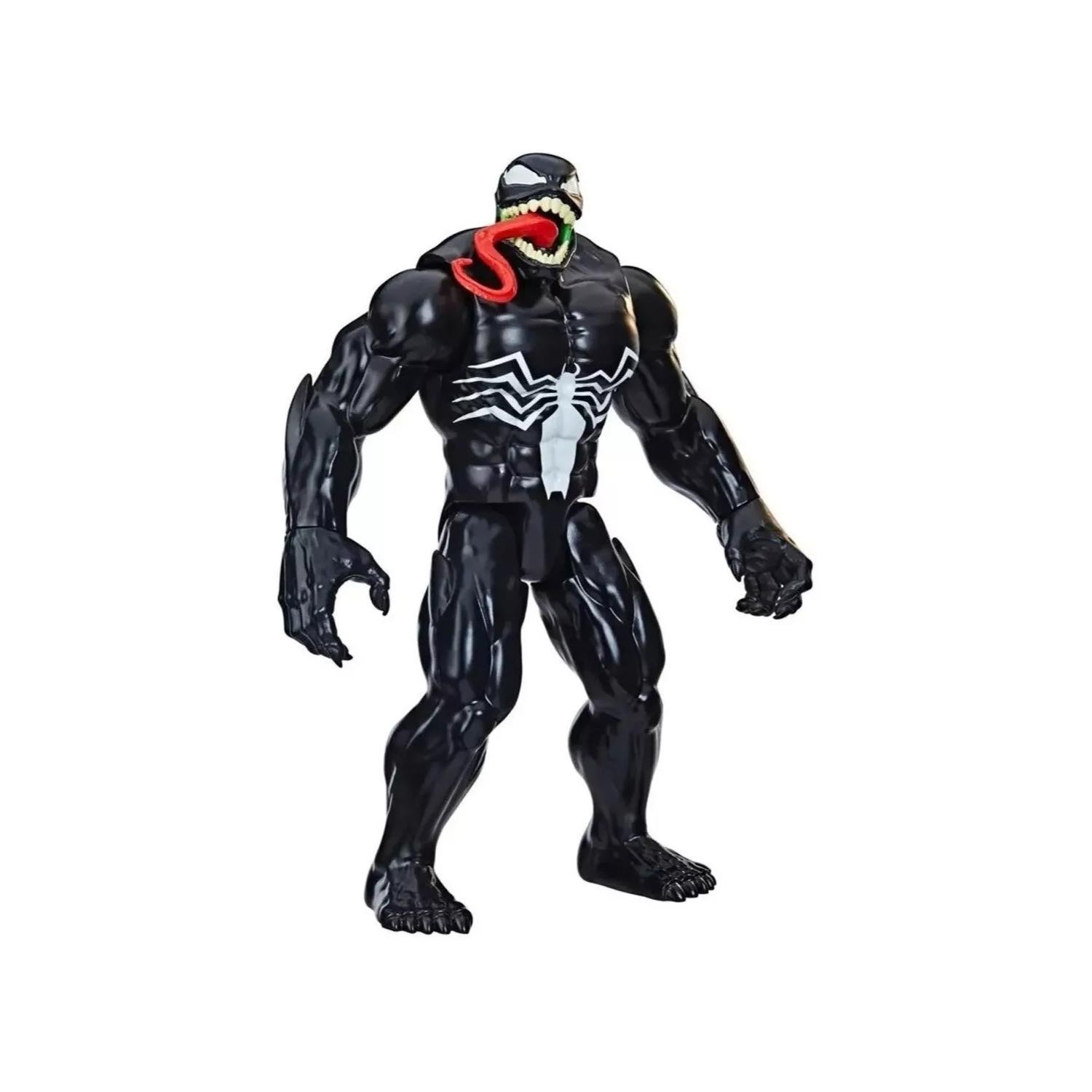 FIGURA DE ACCION TOTALUPGRATE NEGRO JUGUETE VENOM DELUXE TITAN HERO SERIES - 1