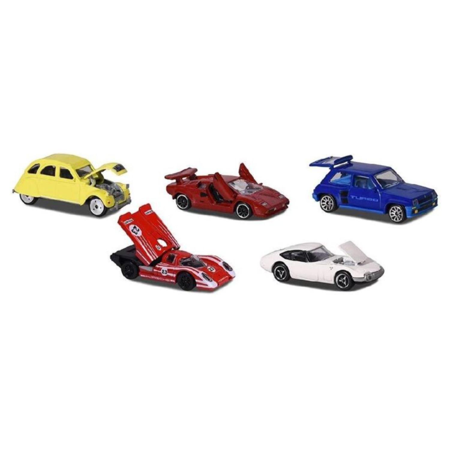 JUGUETE AUTO TOTALUPGRATE PACK 5 1:62 METÁLICOS VINTAGE INFANTIL - 1