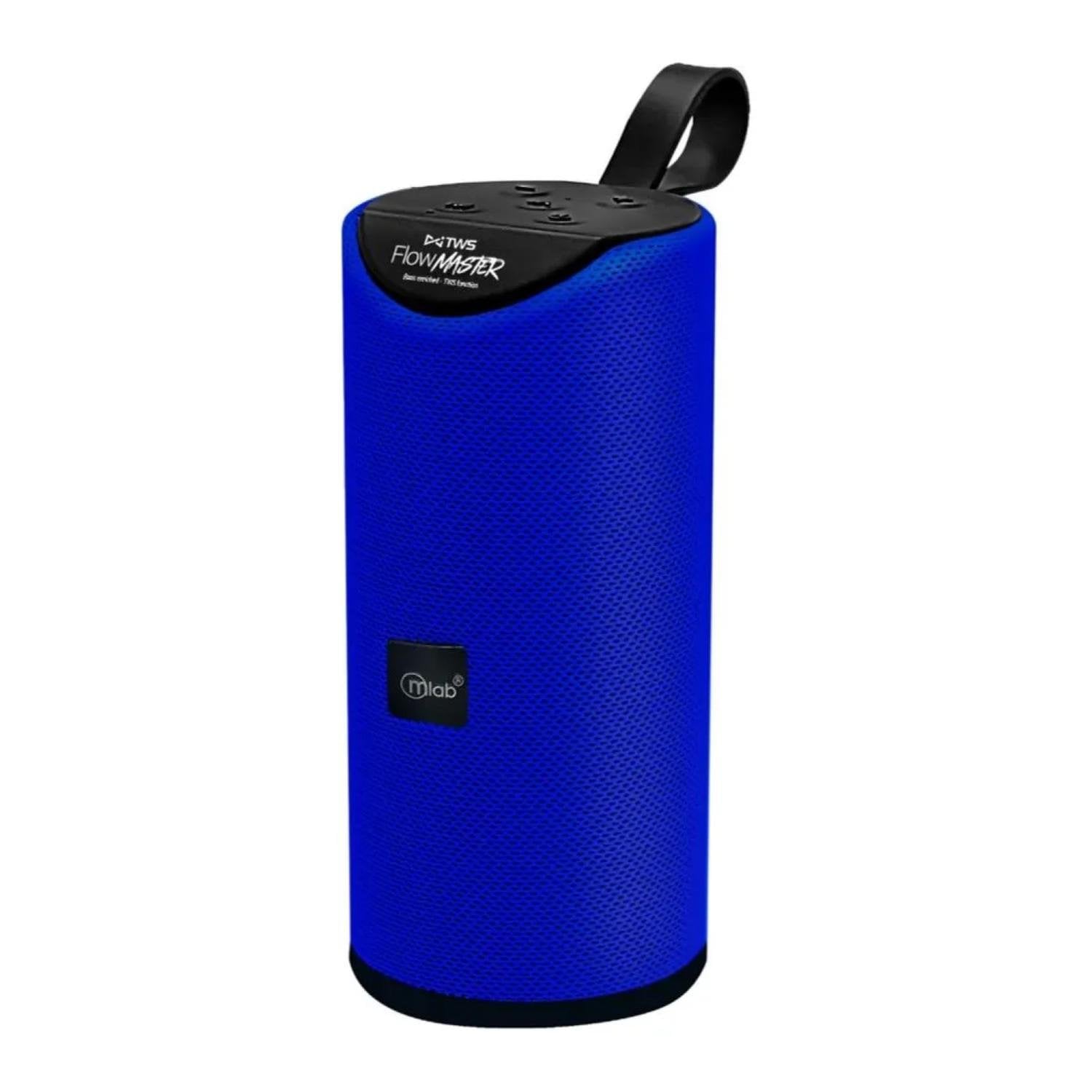 PARLANTE BLUETOOTH 20W RECARGABLE AZUL FLOW MASTER 8859 MLAB - 1