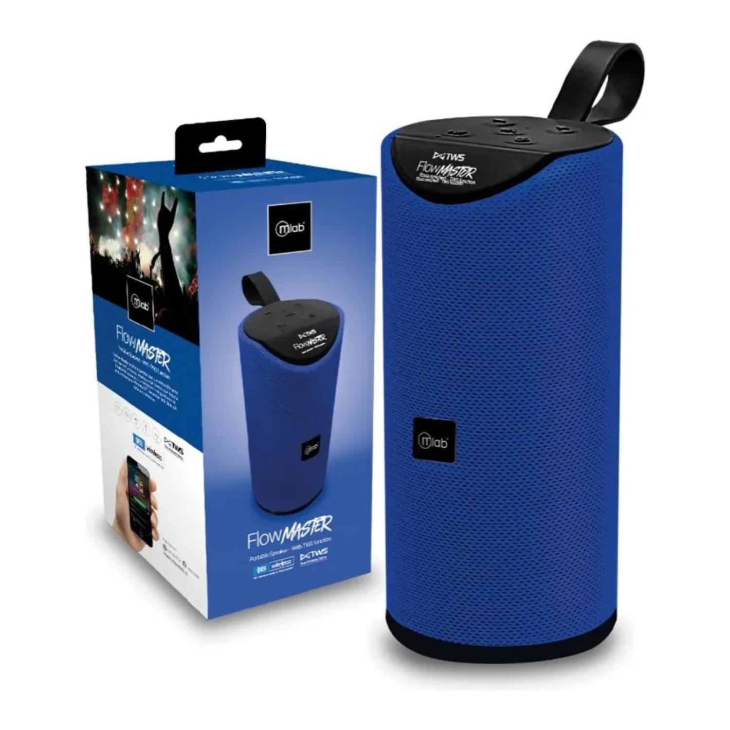 PARLANTE BLUETOOTH 20W RECARGABLE AZUL FLOW MASTER 8859 MLAB - 4